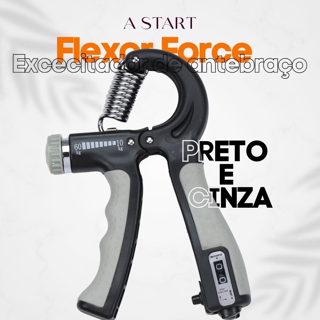 Flexor Force™ - Exercitador de Antebraços com Regulagem 10 a 60kg