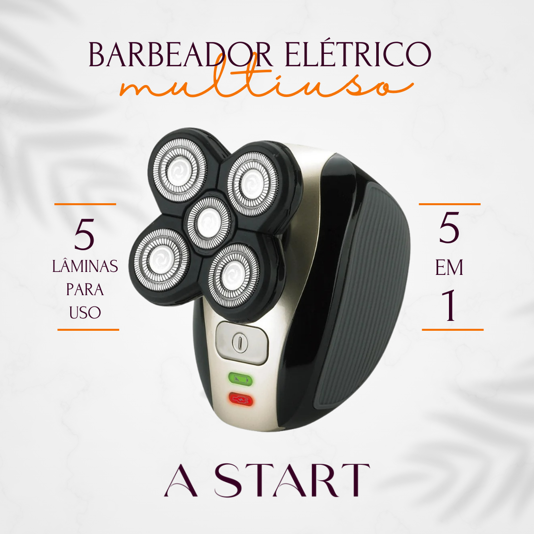 Barbex®️ - Barbeador Elétrico Multiuso - 5 em 1