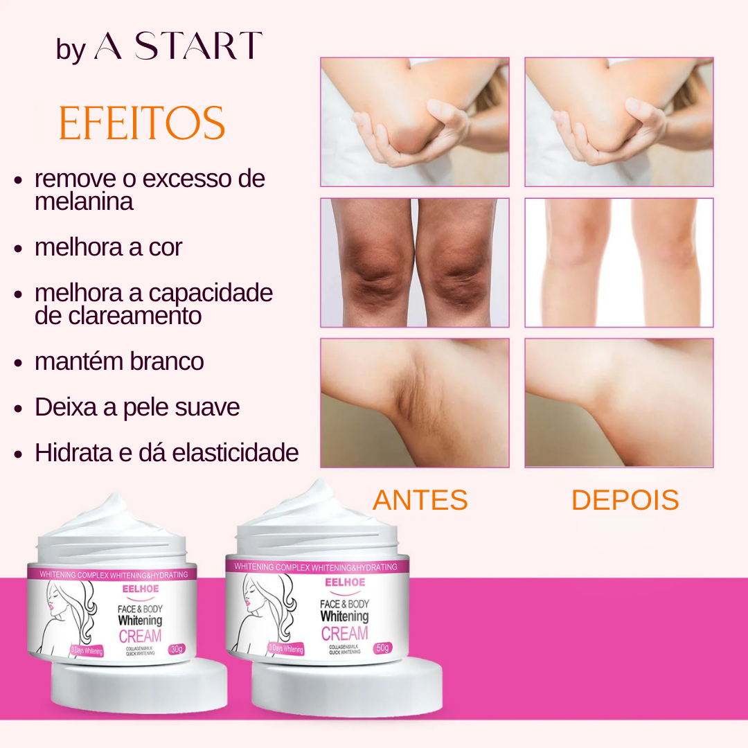 Clareador Facial e Corporal - EELHOE by A START