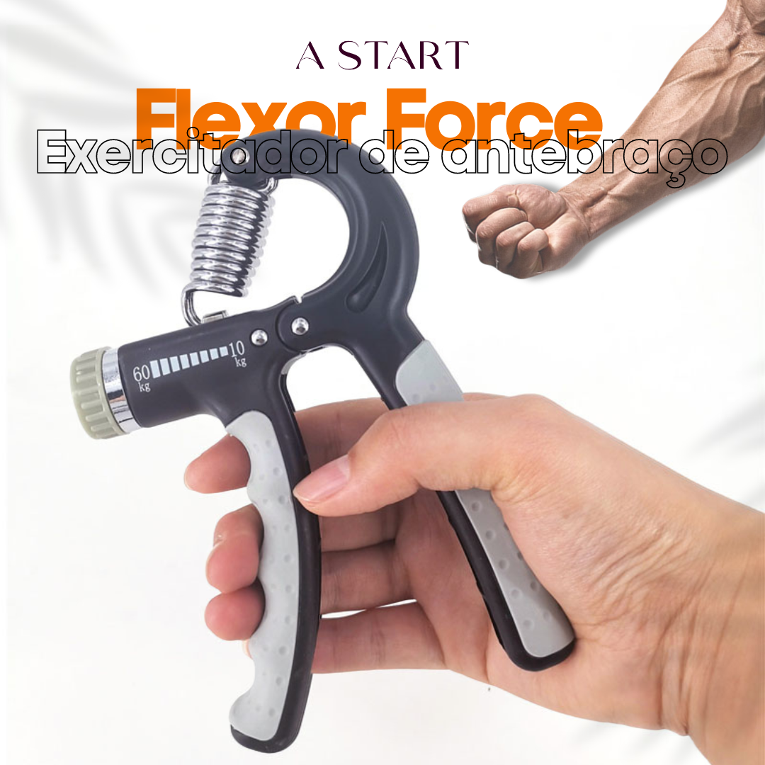 Flexor Force™ - Exercitador de Antebraços com Regulagem 10 a 60kg