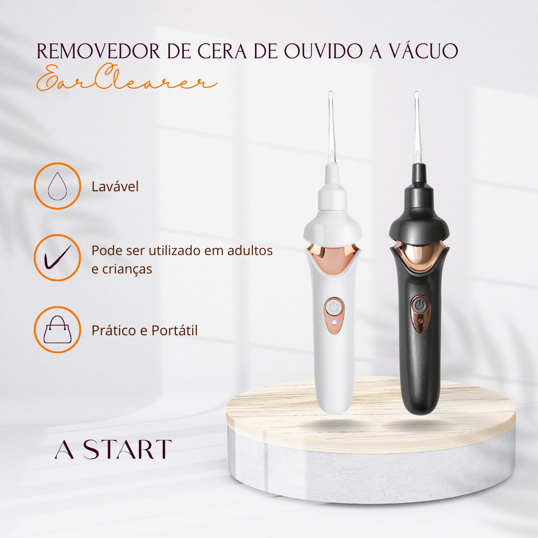 EarClearer®️ - Removedor de Cera de Ouvido a Vácuo