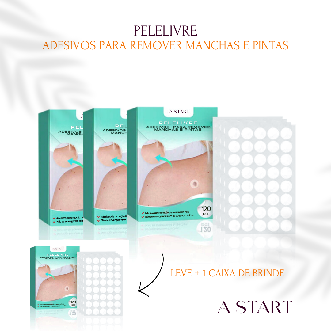 PeleLivre® - Adesivos Redondos Para Remover Manchas e Pintas